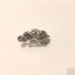Brand New 925 Sterling Silver ZC Cartilage Pierced Cuff Earring Wings Unisex